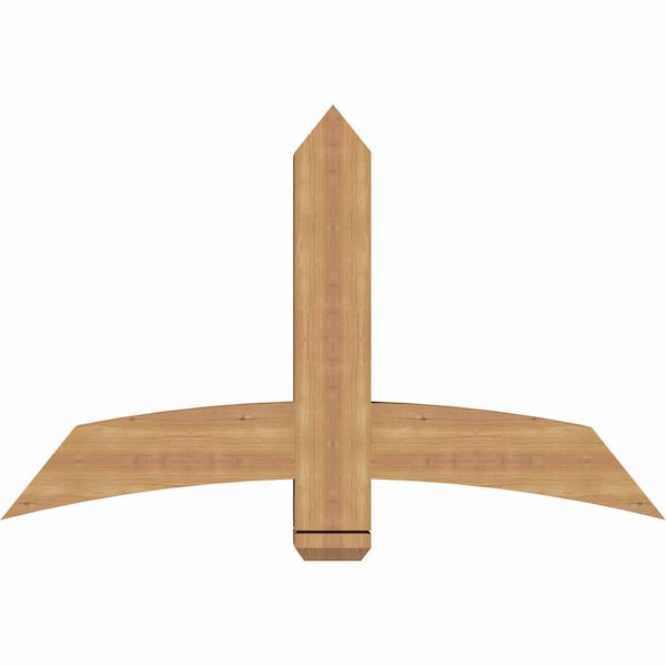 Ekena Millwork Bellingham Timber Gable Bracket, Western Red Cedar, 48"W x 30"H x 5 1/2"D x 5 1/2"F, 15/12 Pitch GBW048X30X0606BEL00SWR - main